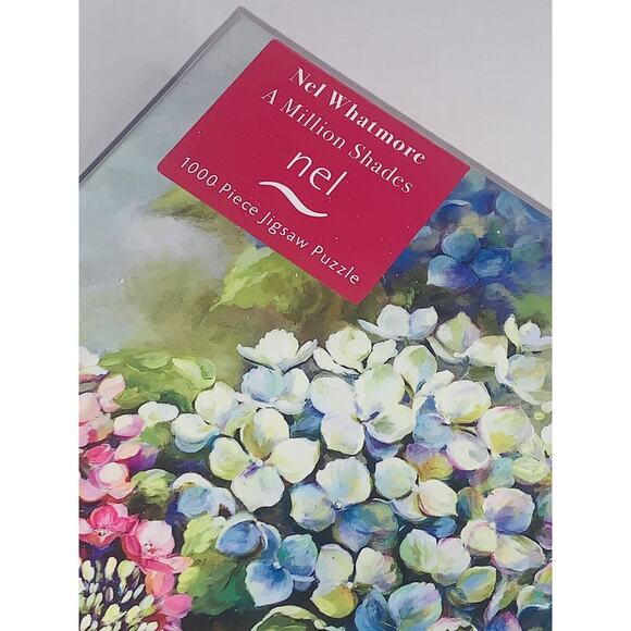 Puzzle Jigsaw Nel Whatmore A Million Shades 1000 Piece 29 x 20 Hydrangeas NEW - Picture 3 of 13